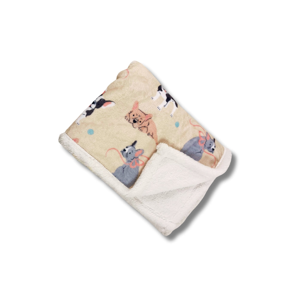 French on sale Bulldog throw blanket