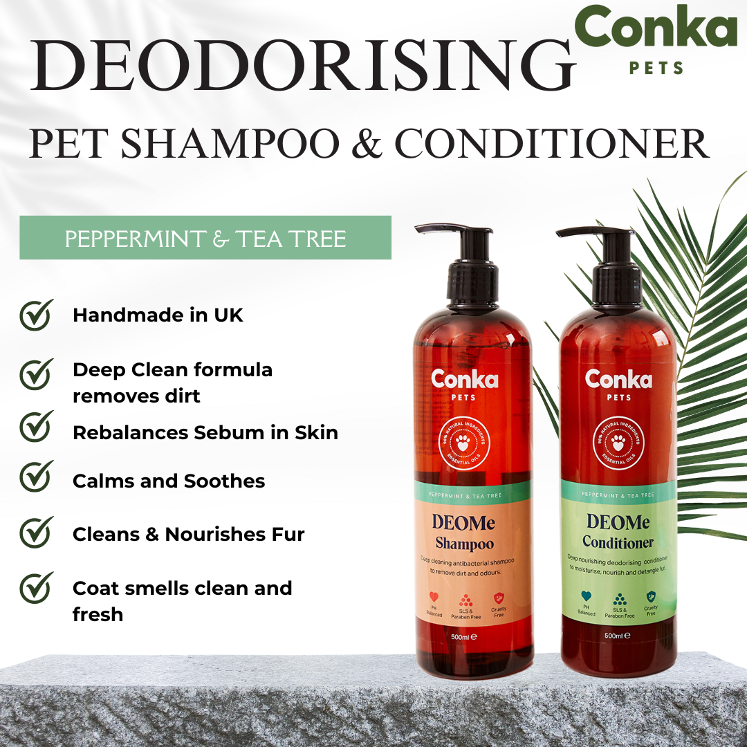 Conka Pets DeoMe Shampoo for Dogs - Peppermint & Tea Tree (500ml)