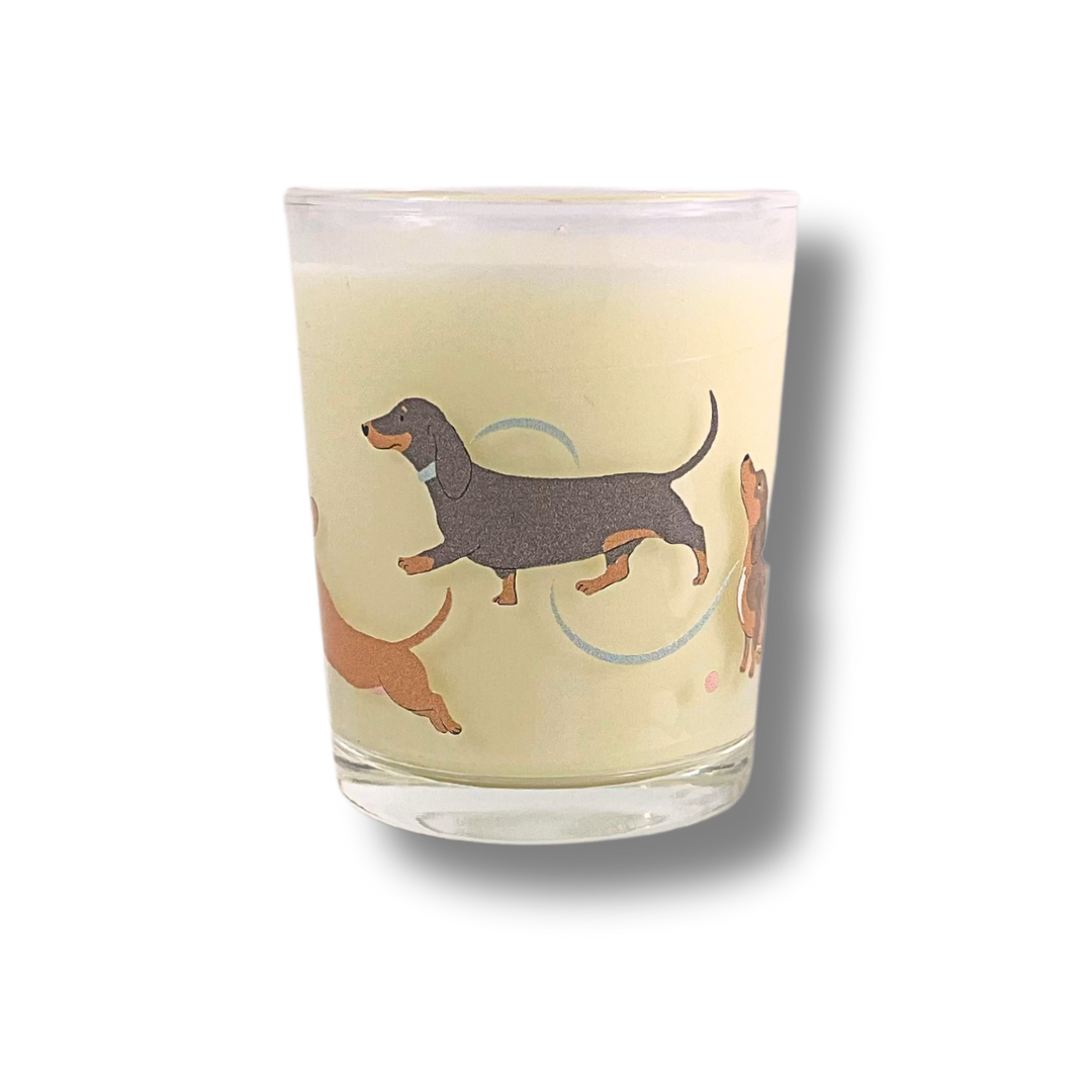 Cute Daschund Luxury Candle