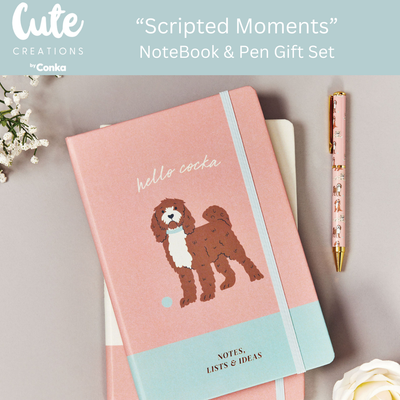 Cockapoo 'Scripted Moments' Gift Set - Notebook & Pen