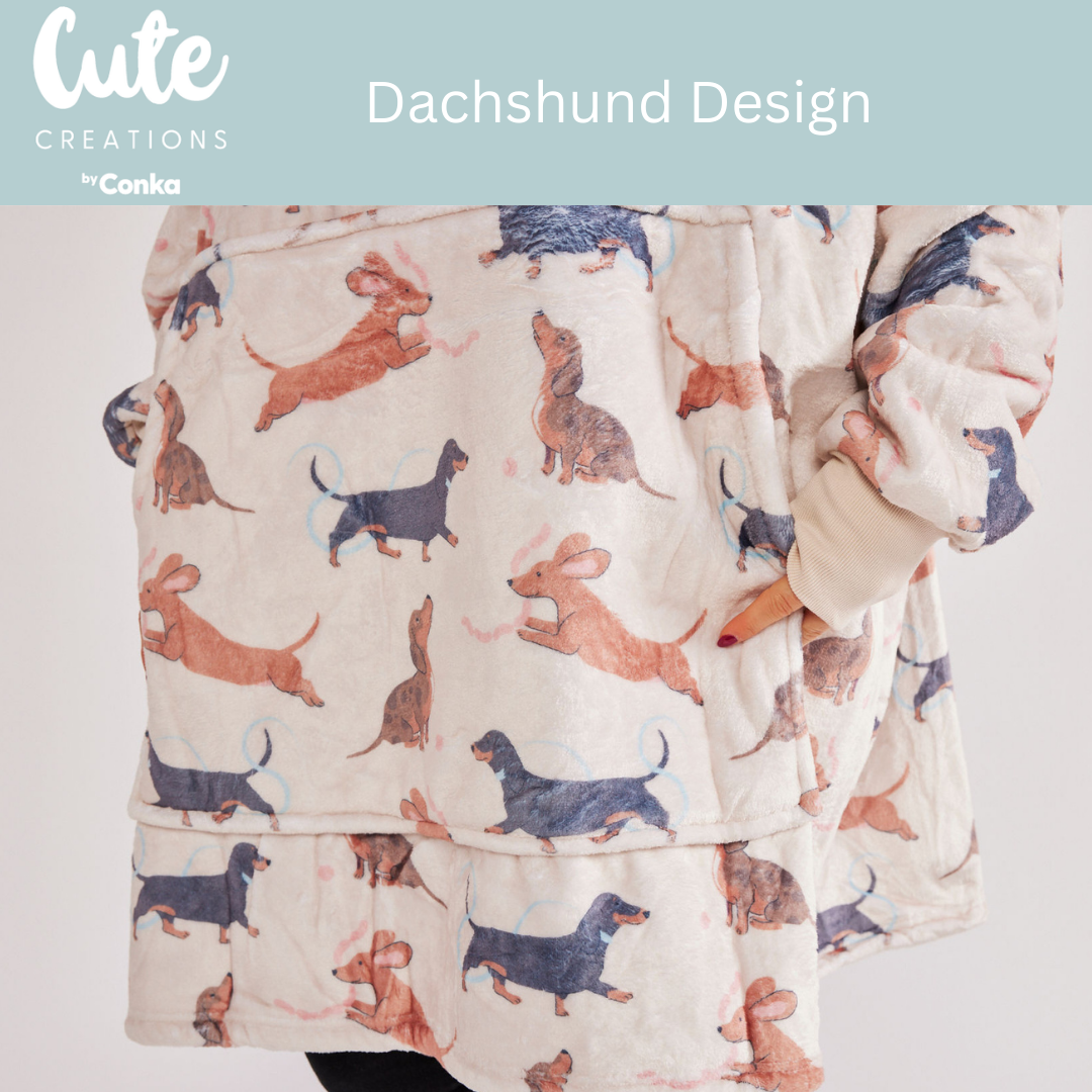 Dachshund Design HOODIE - One size