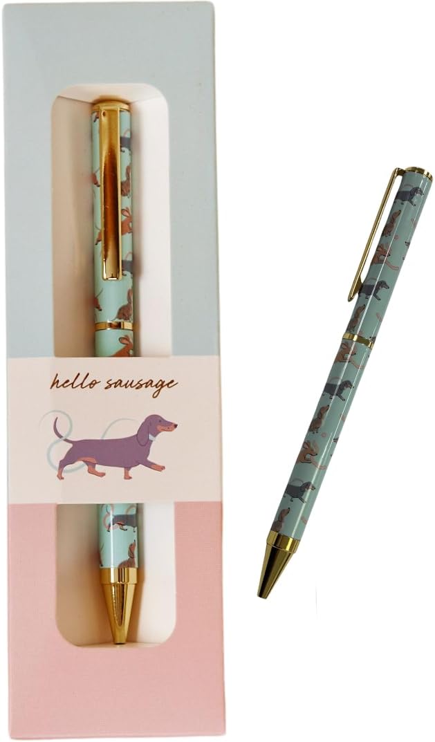 Dachshund Dog Pen - Premium Black Writing Pen with Adorable Dachshund Design