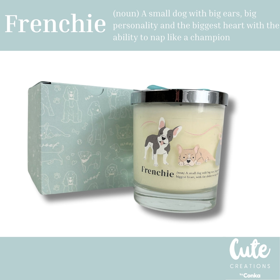 Cute French Bulldog Luxury Candle