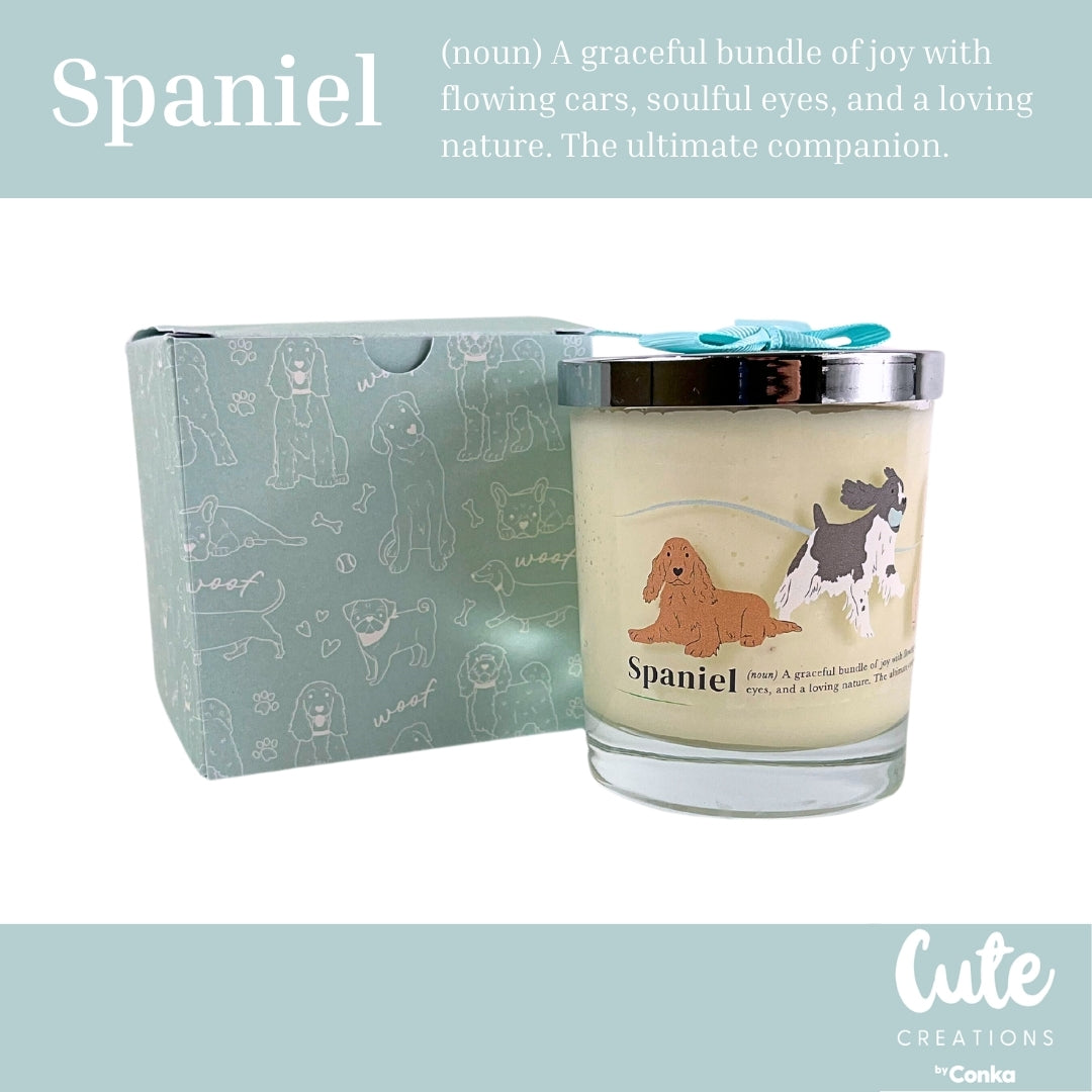 Cute Spaniel Luxury Candle