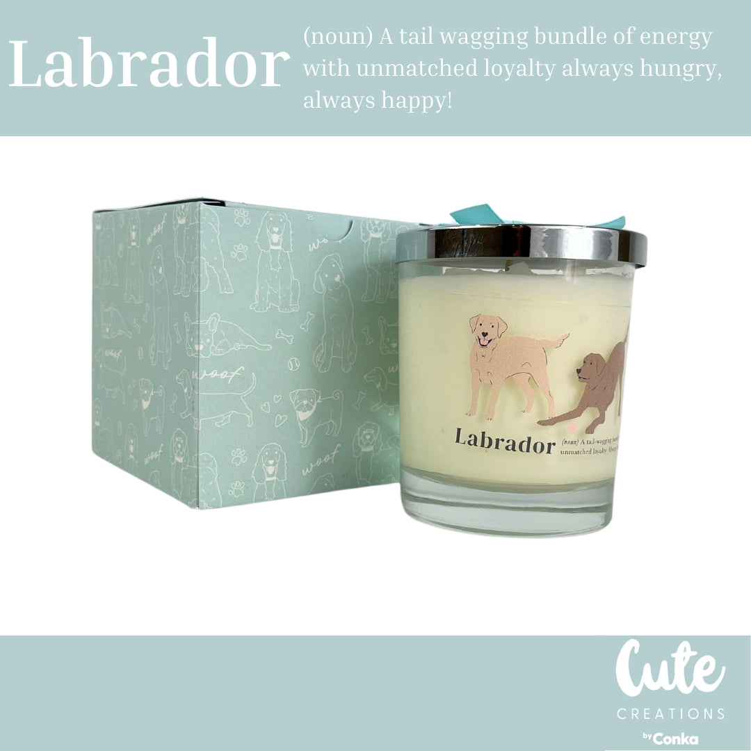 Cute Labrador Luxury Candle