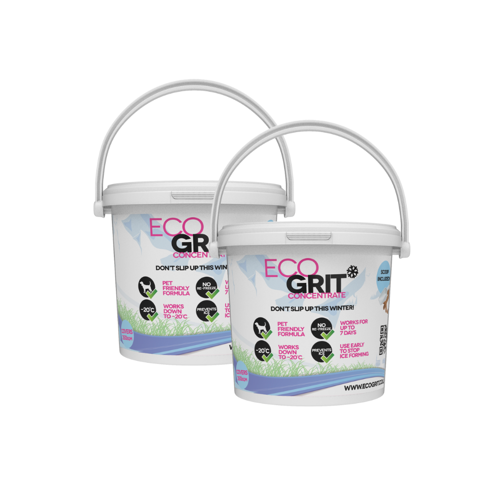 2 x 5L Tub + Scoop EcoGrit Eco-Friendly Snow & Ice Melting Grit