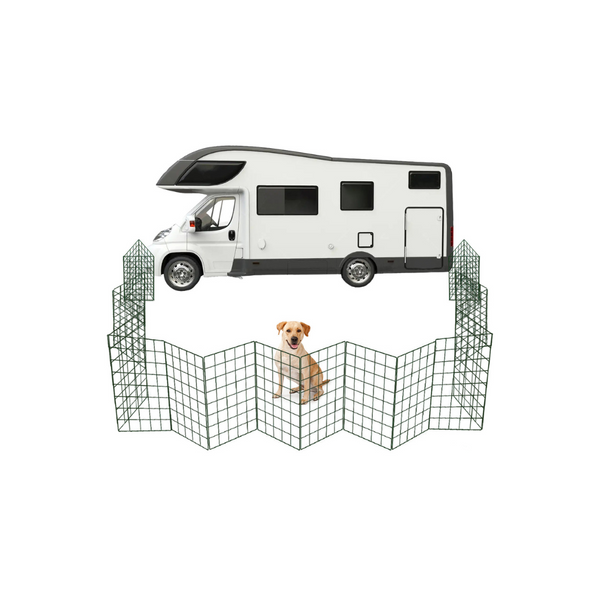 Rv outside dog outlet fence