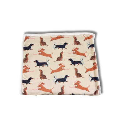 Daschund Dog Blankets/Throws