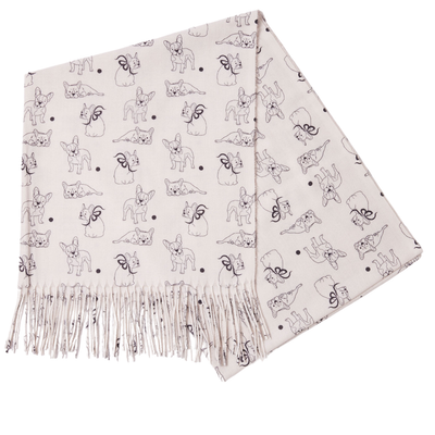 French Bulldog Design Scarf