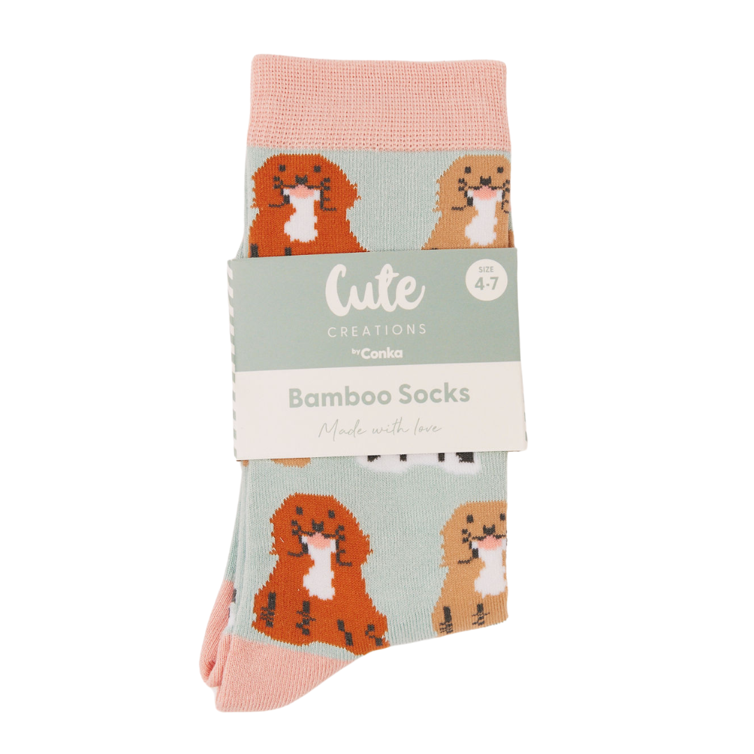 Bamboo Socks with Spaniel Dog Design